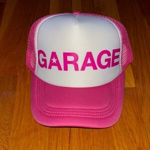 Garage Pink and White Trucker Hat